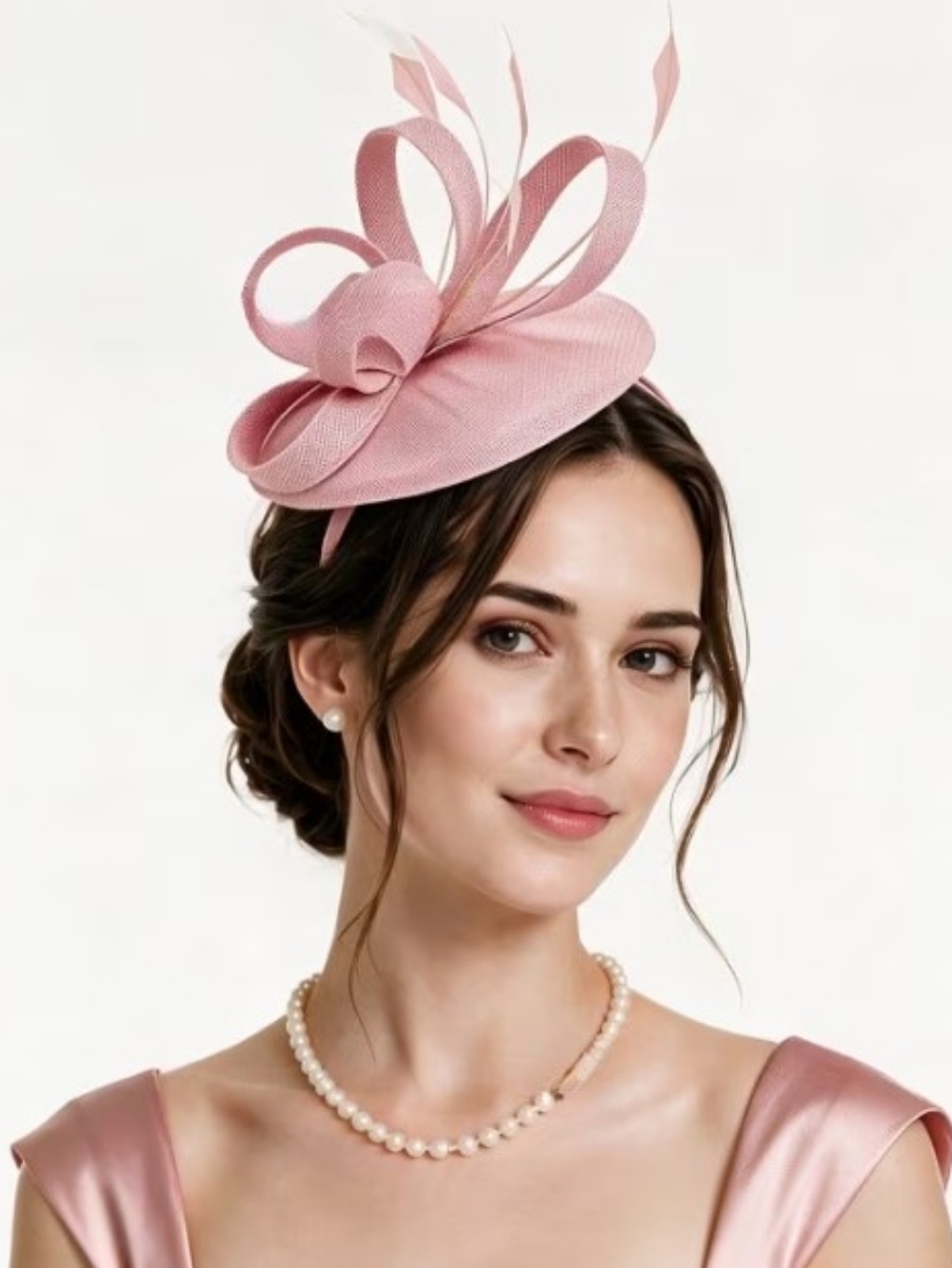 NEW! Dusty Rose Pink Fascinator Hat